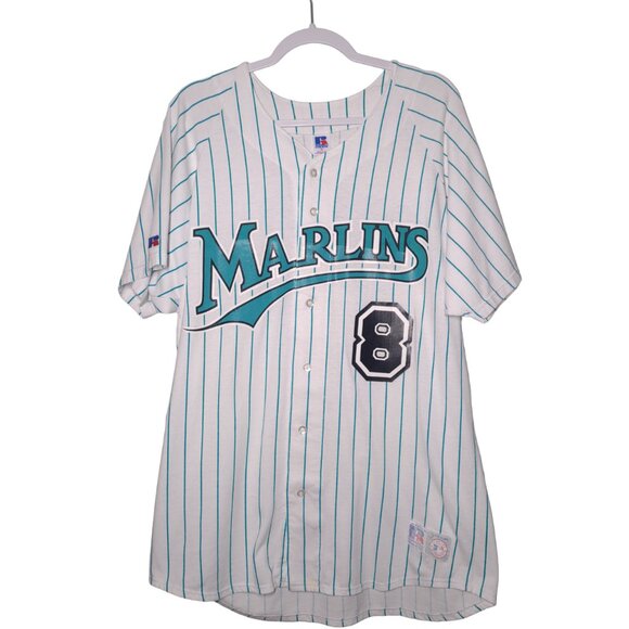 VINTAGE Andre Dawson Florida Marlins USED Jersey: DISTRESSED, XL, 8, Baseball PM - Picture 1 of 10